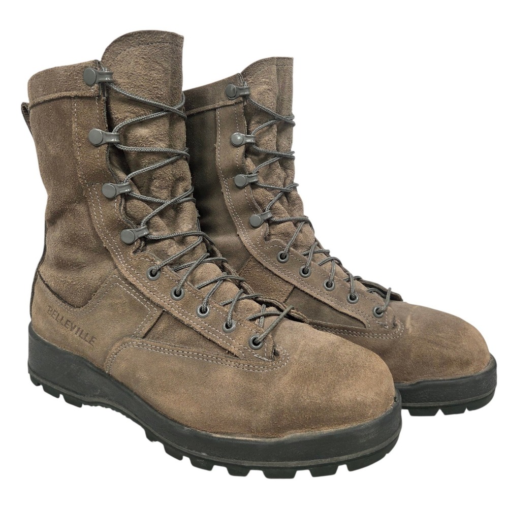 Belleville 675ST Combat Boots Mens 10W Brown Steel Toe GORE-TEX Military